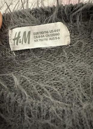Свитер для девочки h&m 4-6 лет 6