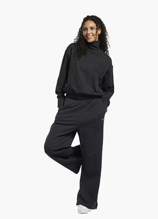 Штани reebok classics wide-leg pants black hh73772 фото