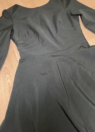 Сукня темного смарагду кольору3 фото
