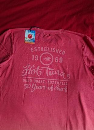 Брендовая фирменная хлопковая футболка кру ого австралийского бренда hot tuna,оригинал, новая с бирками.3 фото