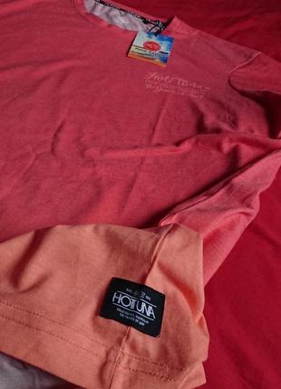 Брендовая фирменная хлопковая футболка кру ого австралийского бренда hot tuna,оригинал, новая с бирками.8 фото