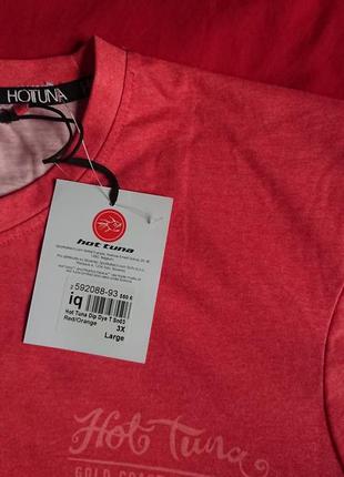 Брендовая фирменная хлопковая футболка кру ого австралийского бренда hot tuna,оригинал, новая с бирками.6 фото