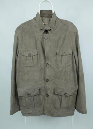 Брендовая кожаная куртка albamoda leather jacket1 фото