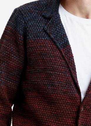 Бордовый мужской пиджак lc waikiki/лс вайкики с накладными карманами. фирменная турция4 фото