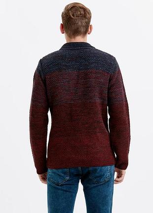 Бордовый мужской пиджак lc waikiki/лс вайкики с накладными карманами. фирменная турция2 фото