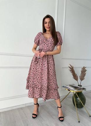 Невероятно женственное платье миди на запах