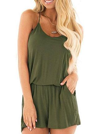 (326)  отличный ромпер s.oliver с карманами на бретелях хаки/размер s