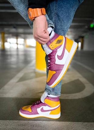 Кросівки nike air jordan 1 high og brotherhood