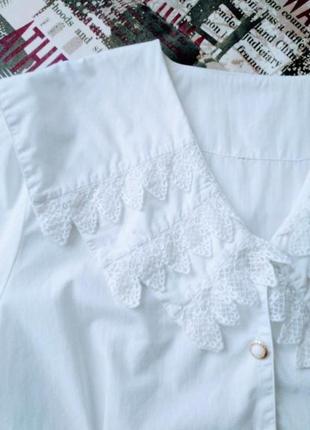 Бавовняна сорочка з коміром прошва