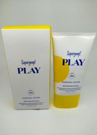 Солнцезащитное водостойкое средство supergoop! play everyday lotion spf 50