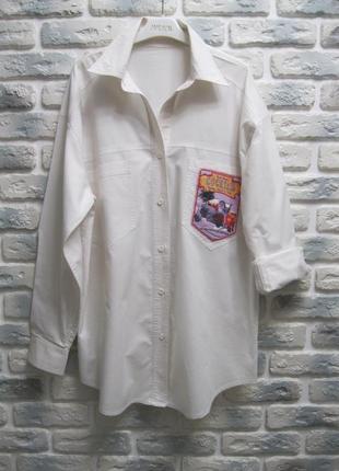 Винтажная рубашка с длинным рукавом3 фото