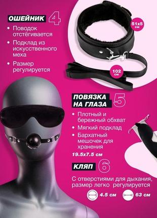 Набір 10 в 1 шкірозамінник бдсм 3