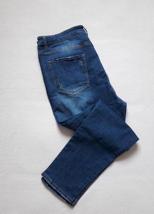 Мегакрутые стрейчевые джинсы скинни с рваностями высокая посадка батал shein9 фото