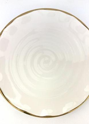 Керамічна чашка з блюдцем dzen біла4 фото