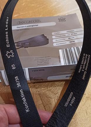 Черный кожаный женский ремень boccaccio