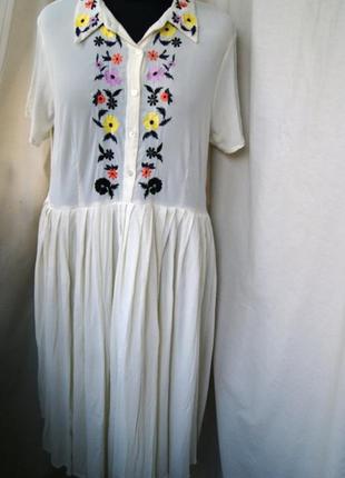 Сукня asos вишивка вагітних maternity легке біле літнє