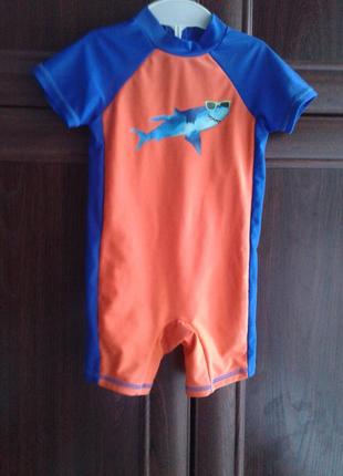 Гідрокостюм костюм для плавання аквакостюм дитячий еластик bluezoo 9-12 м-ців нюанси