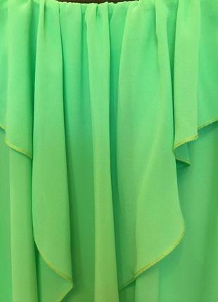 Очень красивая и стильная блузка-маечка салатового цвета.3 фото