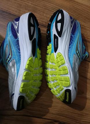 Оригінальні бігові ніжніх відтінків кросівки saucony power grid ride ver.8 running shoes s10273-1 grey blue purple womens3 фото