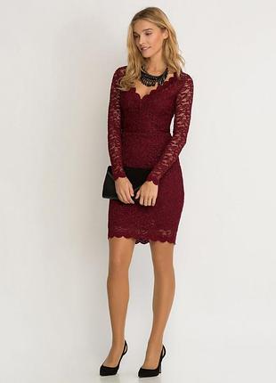 Новое шикарное платье orsay! кружево+блёстки! отменное качество и красота!