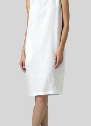 Плаття сукня сарафан білий льняний льон лляний zara cos1 фото