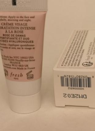 Fresh rose deep hydration face cream зволожувальний крем, 7 мл4 фото
