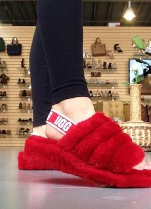 Босоножки тапочки женские ugg fluff yeah slide7 фото