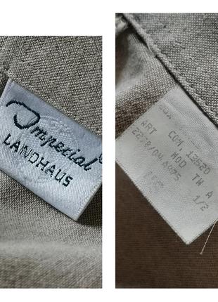 Винтажная льняная рубашка оверсайз вышивка imperial landhaus базовая рубашка4 фото