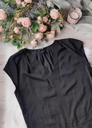 Черная базовая блуза h&m 2