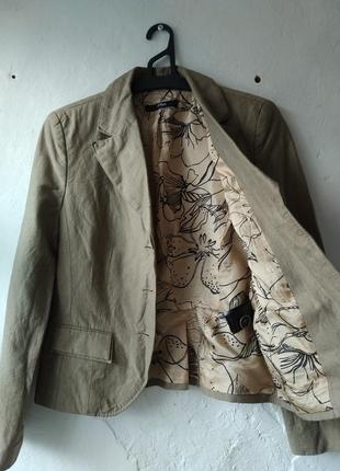Новый льняной пиджак от s. oliver размер 364 фото