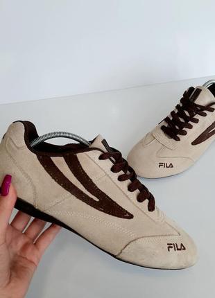 Fila низкие кроссовки натуральный замш оригинал!5 фото