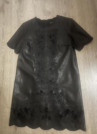 Новое кожаное платье от zara