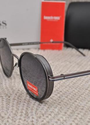 Фирменные солнцезащитные круглые очки с шорой beach force polarized bf3088p2 фото