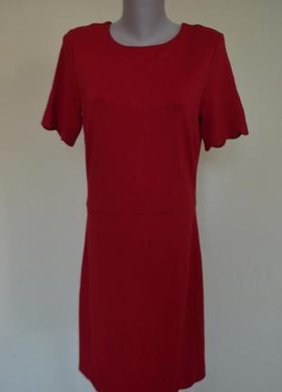 Очень красивое трикотажное красное платье2 фото
