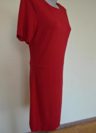 Очень красивое трикотажное красное платье4 фото