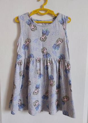 Детское трикотажное платье сарафан disney frozen (холодное сердце)