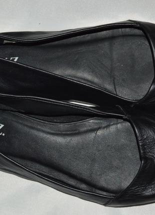 Туфли лодочки балетки кожа noiz размер 37, туфлі шкіра10 фото