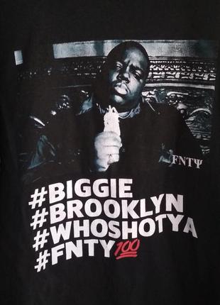 Мужская футболка notorious big brooklyn whoshotya merch (m)4 фото