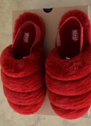 Босоніжки мюлі super fluff slipper ugg1 фото