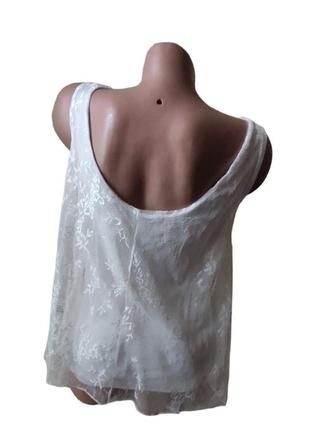 Майка-блуза кружевная от stradivarius размер евро l2 фото