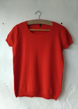 Женская оранжевая кофта от benetton размер s,m1 фото