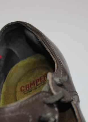 38р зручні шкіряні туфлі дорогого іспанського бренду   camper 24,5 см, каблук 7см3 фото