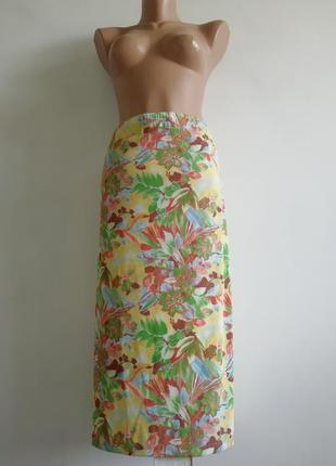🌹юбка миди в цветочный принт 🌹 юбка в нежно- пастельный принт🌹3 фото