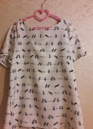 Блуза з пташками