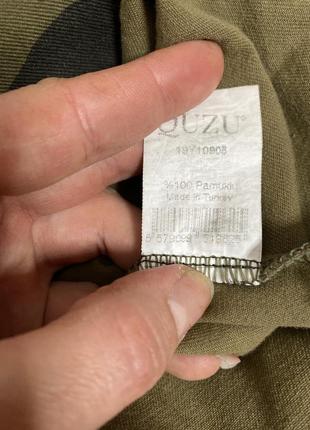 Лляна куртка курточка  сорочка кардиган у камуфляжний принт quzu , l4 фото