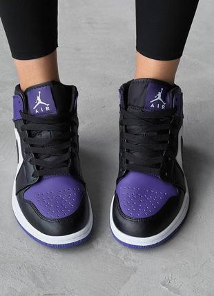 Кроссовки nike air jordan 1 retro court purple3 фото