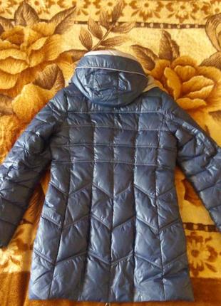 Скидка зимняя удлиненная куртка полупальто xl 48р.3 фото