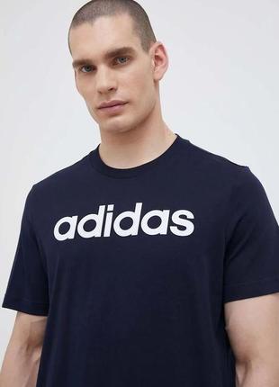 Чоловіча бавовняна футболка adidas1 фото