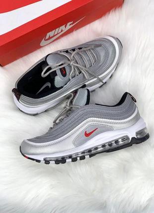 Кроссовки, кроссовки nike air max 97 silver bullet7 фото