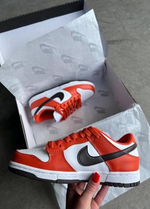 Жіночі кросівки nike sb dunk low reverce mesa orange | smb4 фото